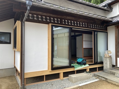 納屋の古民家の外壁工事