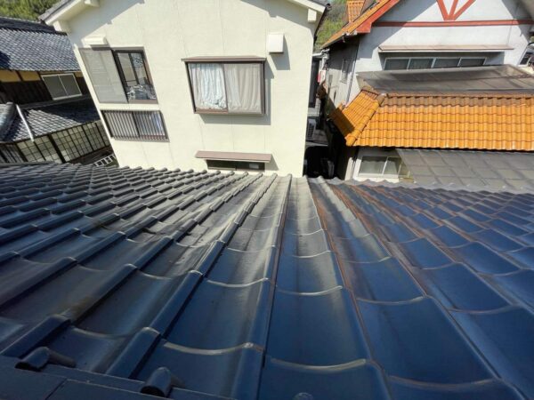 屋根葺き替え　セメント瓦