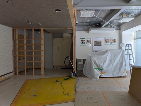 玉島本店、改装工事に入っています…！